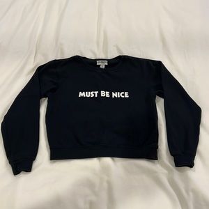 GIRLS size S (7-8) Sub_Urban Riot Must Be Nice Sweatshirt